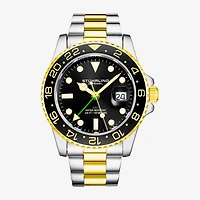 Stuhrling Mens Gold Tone Stainless Steel Bracelet Watch 3965 3