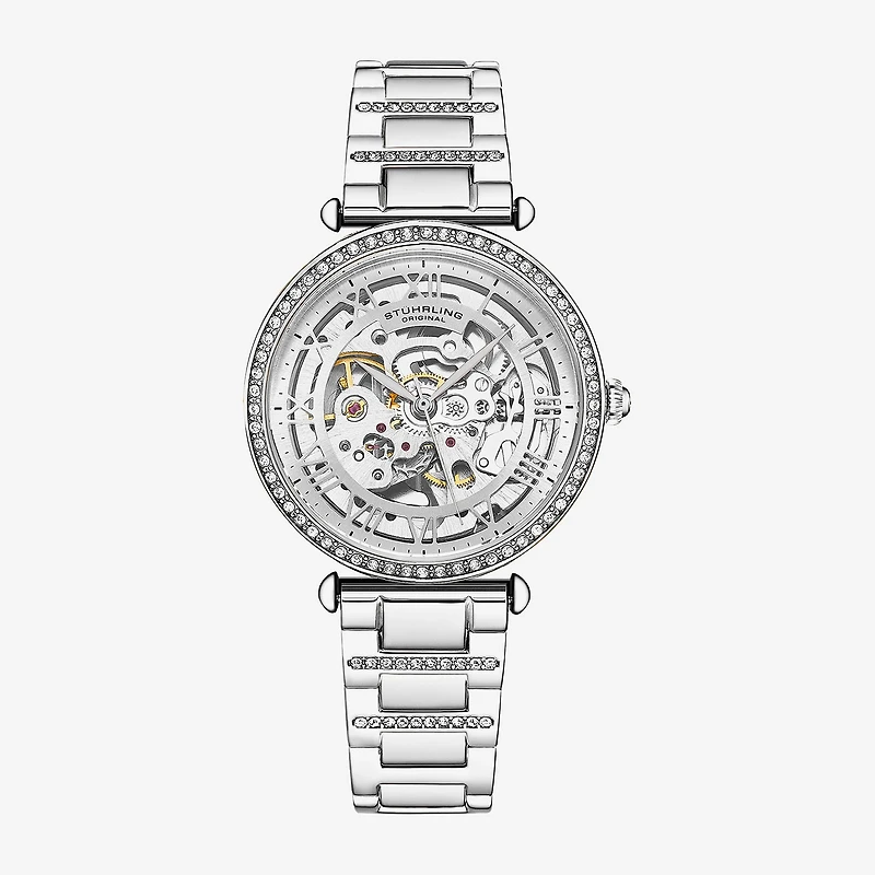 Stuhrling Womens Automatic Rose Goldtone Stainless Steel Bracelet Watch 4023 1