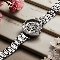 Stuhrling Womens Automatic Rose Goldtone Stainless Steel Bracelet Watch 4023 1