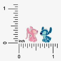 Sterling Silver 12.9mm Lilo & Stitch Stud Earrings