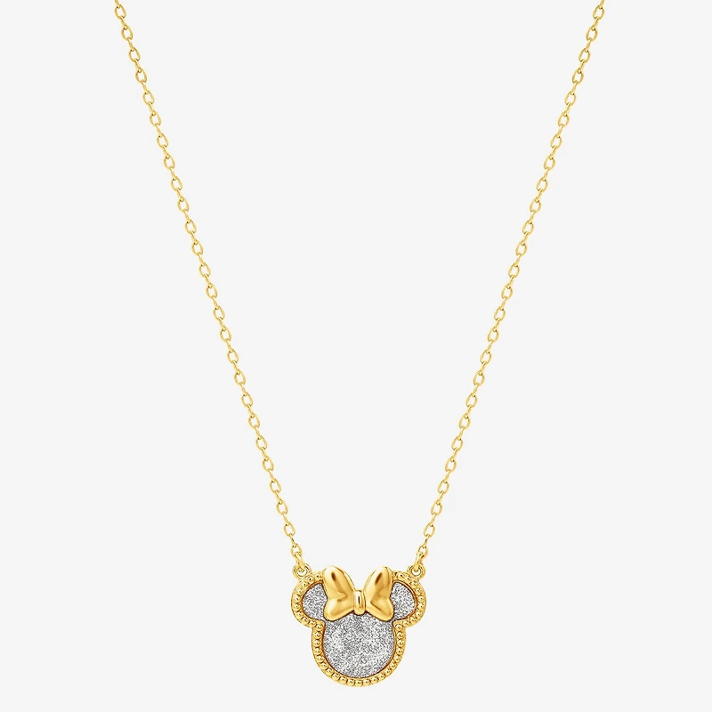 Girls 14K Gold Over Silver 15 Inch Pendant Necklace