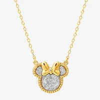 Girls 14K Gold Over Silver 15 Inch Pendant Necklace