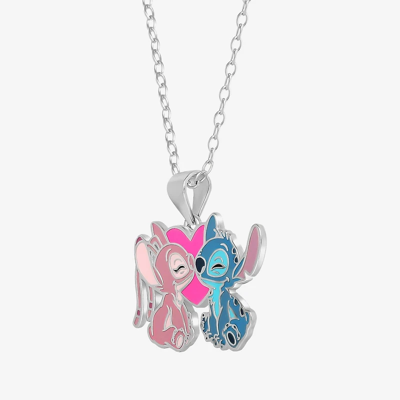 Girls Sterling Silver 15 Inch Pendant Necklace