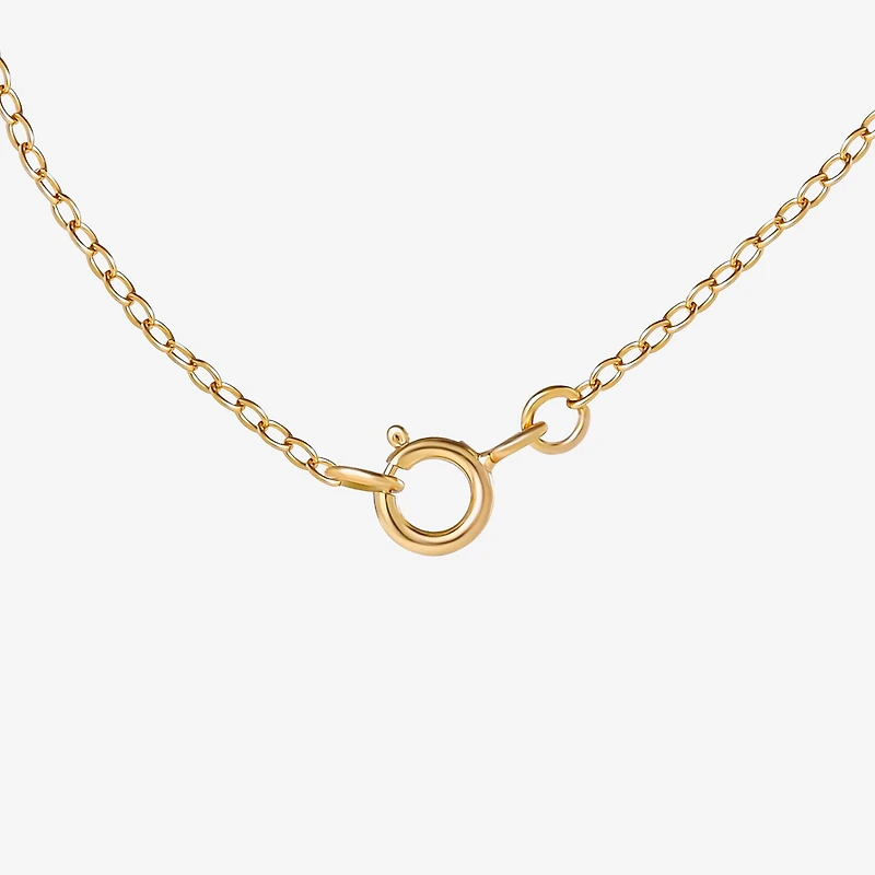 Girls 14K Gold Over Silver 15 Inch Pendant Necklace