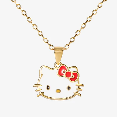 Girls 14K Gold Over Silver 15 Inch Pendant Necklace