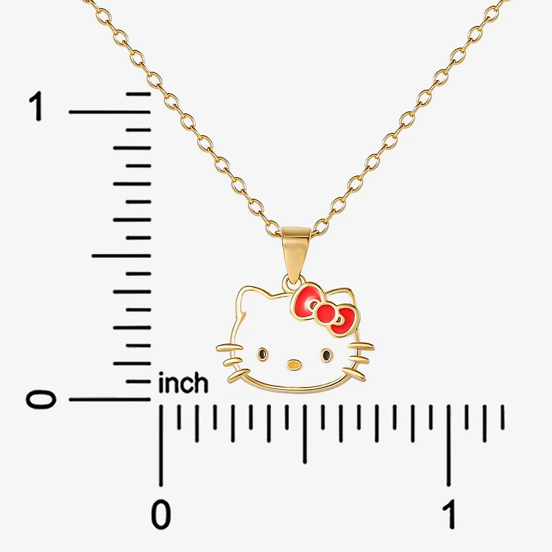 Girls 14K Gold Over Silver 15 Inch Pendant Necklace