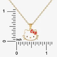 Girls 14K Gold Over Silver 15 Inch Pendant Necklace