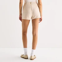 by&by Womens Juniors Mid Rise Wrap Skirt