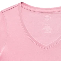 St. John's Bay Womens Easy-on + Easy-off V Neck 3/4 Sleeve Adaptive T-Shirt
