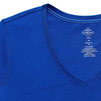 St. John's Bay Womens Plus Easy-on + Easy-off V Neck Short Sleeve Adaptive T-Shirt