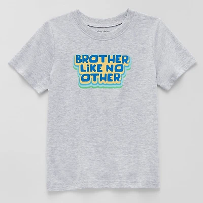Okie Dokie Toddler & Little Boys Crew Neck Short Sleeve Regular Fit Graphic T-Shirt