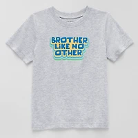 Okie Dokie Toddler & Little Boys Crew Neck Short Sleeve Regular Fit Graphic T-Shirt