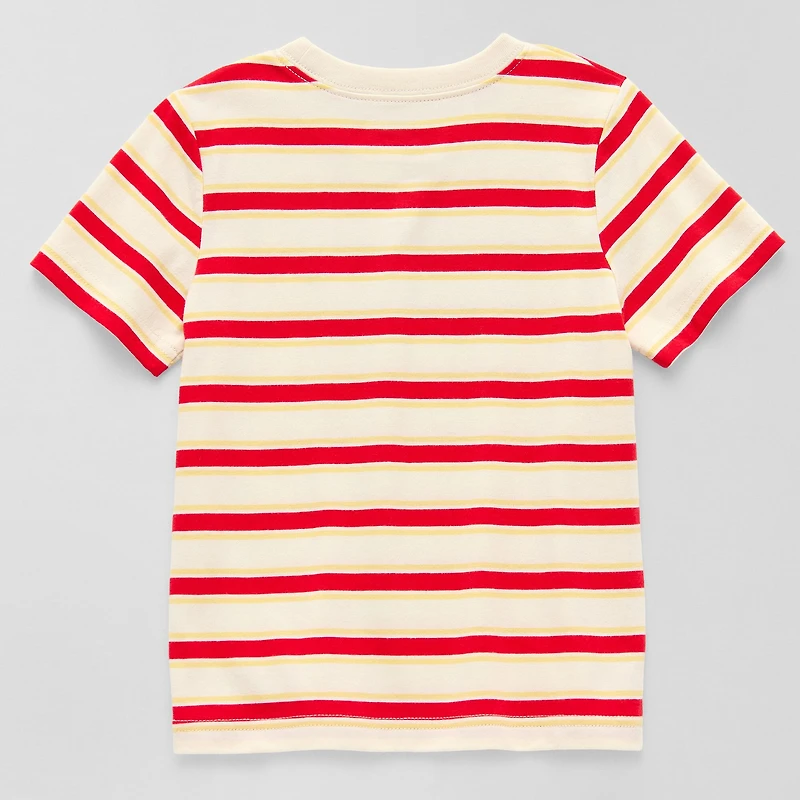 Okie Dokie Toddler & Little Boys Crew Neck Short Sleeve Regular Fit Graphic T-Shirt