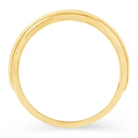 Womens Natural White Diamond 10K Gold Band