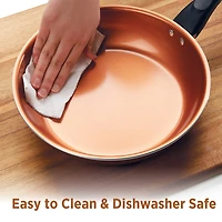 Farberware Glide Copper Ceramic 4-qt Saute Pan with Lid