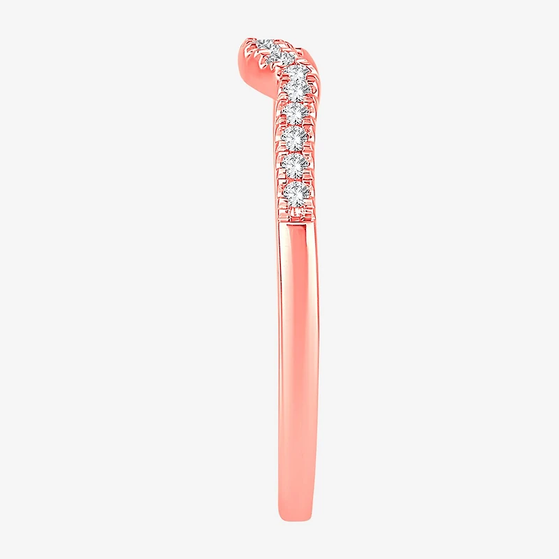 2MM 1/8 CT.T.W. Natural Diamond 10K Gold Wedding Band