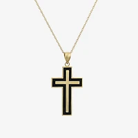 Mens 14K Gold Cross Pendant