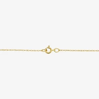 Madonna And Child Womens 14K Gold Rectangular 18 Inch Pendant Necklace