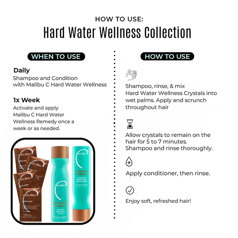 Malibu C Hard Water Wellness Collection 6-pc. Value Set 19 oz.
