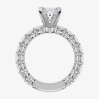 Signature By Modern Bride (G / Vs2-Si1) Womens 5 CT. T.W. Lab Grown White Diamond 14K Gold Oval Side Stone Engagement Ring