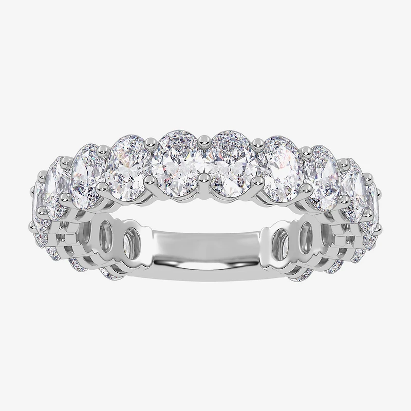 (G / Vs2-Si1) Womens 4MM 2 3/4 CT. T.W. Lab Grown White Diamond 14K Gold Wedding Band