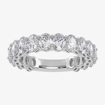 (G / Vs2-Si1) Womens 4MM 2 3/4 CT. T.W. Lab Grown White Diamond 14K Gold Wedding Band
