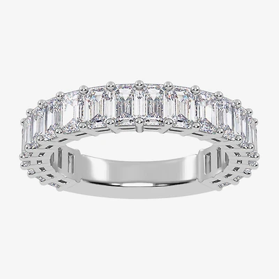 (G / Vs2-Si1) Womens 3.5MM 2 CT. T.W. Lab Grown White Diamond 14K Gold Wedding Band