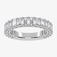 (G / Vs2-Si1) Womens 3.5MM 2 CT. T.W. Lab Grown White Diamond 14K Gold Wedding Band