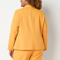 Black Label by Evan-Picone Womens Plus Classic Fit Suit Jacket