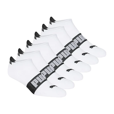 PUMA Ultimate Training Heel Tab Mens Breathable Multi-Pack 6 Pair Low Cut Socks