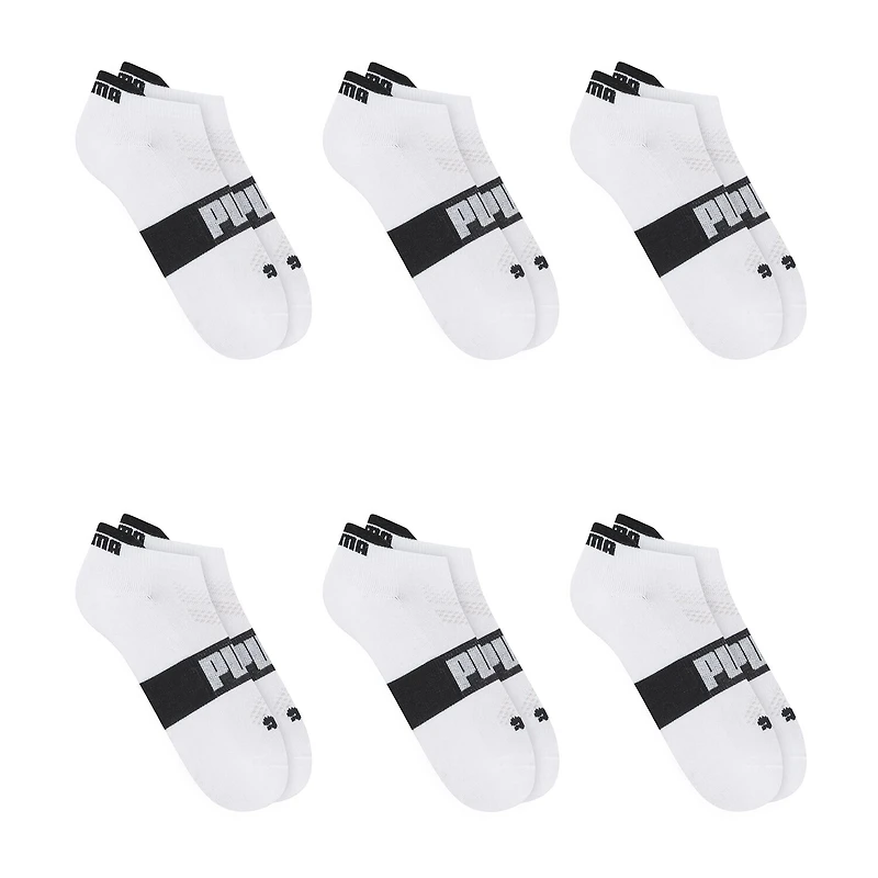 PUMA Ultimate Training Heel Tab Mens Breathable Multi-Pack 6 Pair Low Cut Socks