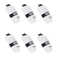 PUMA Ultimate Training Heel Tab Mens Breathable Multi-Pack 6 Pair Low Cut Socks