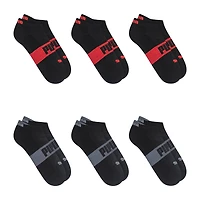 PUMA Ultimate Training Heel Tab Mens Breathable Multi-Pack 6 Pair Low Cut Socks