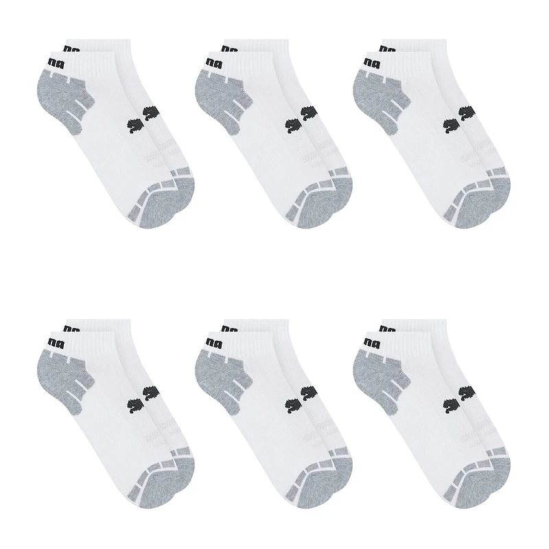 PUMA Ultimate Training Mens Breathable Multi-Pack 6 Pair Quarter Ankle Socks