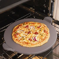 Old Stone Pizza Kitchen 13" Glazed  Pizza Stone with Handles