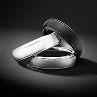 Mens 6mm Tungsten Comfort-Fit Ring