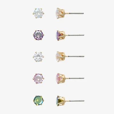 Mixit Womens Hypoallergenic 5 Pair Earring Set