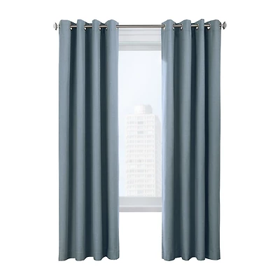 Thermaplus Ventura Grommet Top Energy Saving 100% Blackout Set of 2 Curtain Panel
