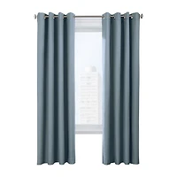 Thermaplus Ventura Grommet Top Energy Saving 100% Blackout Set of 2 Curtain Panel
