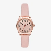 Womens Pink Strap Watch Fmdjo266