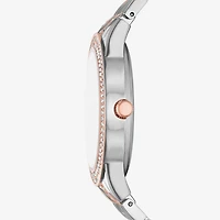 Geneva Geneva Ladies Womens Crystal Accent Two Tone Bracelet Watch Fmdjm265