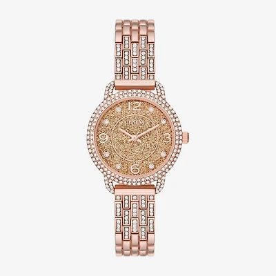 Geneva Geneva Ladies Womens Crystal Accent Rose Goldtone Bracelet Watch Fmdjm267