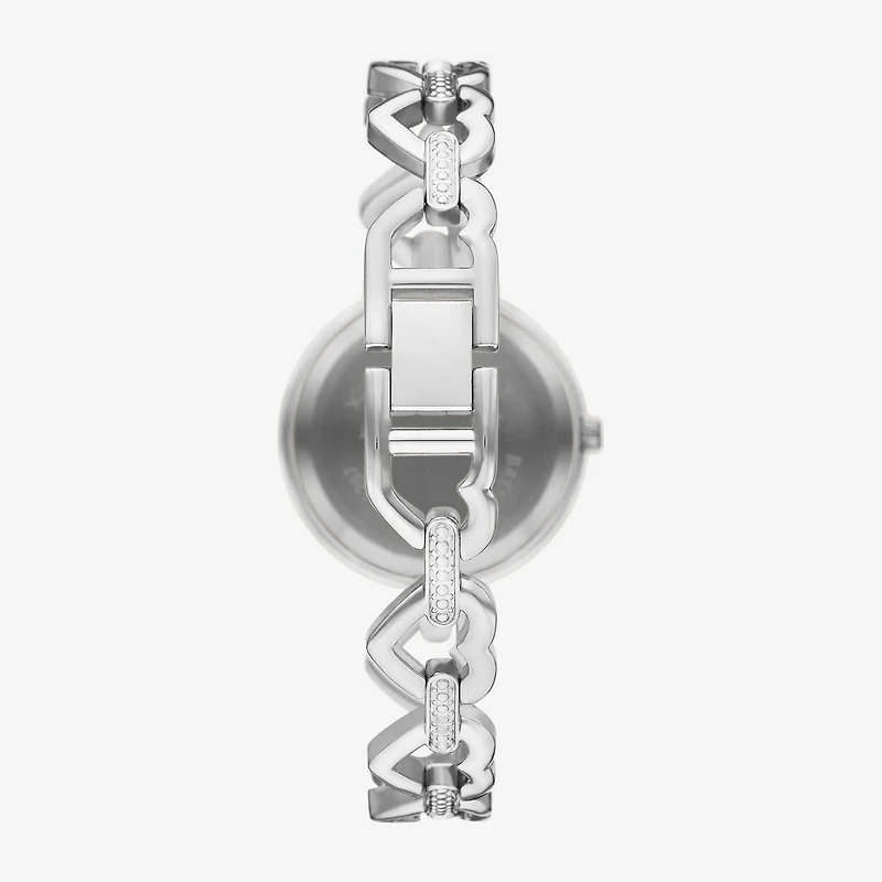 Geneva Womens Crystal Accent Silver Tone 2-pc. Watch Boxed Set Fmdjset074