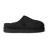 Fireside by Dearfoam’s Men's Grafton Genuine Shearling Clog With Taping Slippers