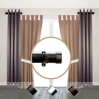 Rod Desyne (Set Of 2) Basic Side 1 1/2 Adjustable Curtain