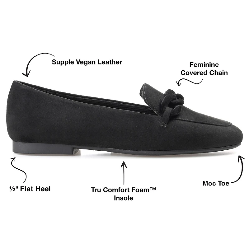 Journee Collection Cordell-Wd Womens Moc Closed Toe Loafers-Wide Width