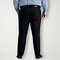 Haggar Premium Comfort Mens Waistband Straight Fit Big and Tall Dress Flat Front Pant