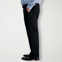 Haggar Premium Comfort Mens Waistband Straight Fit Big and Tall Dress Flat Front Pant