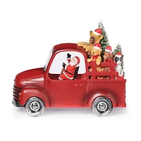 Roman 7.75" Lighted Truck With Dogs Lighted Christmas Tabletop Decor