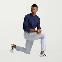 Haggar Life Khaki Mens Comfort Waistband Slim Fit Flat Front Pant